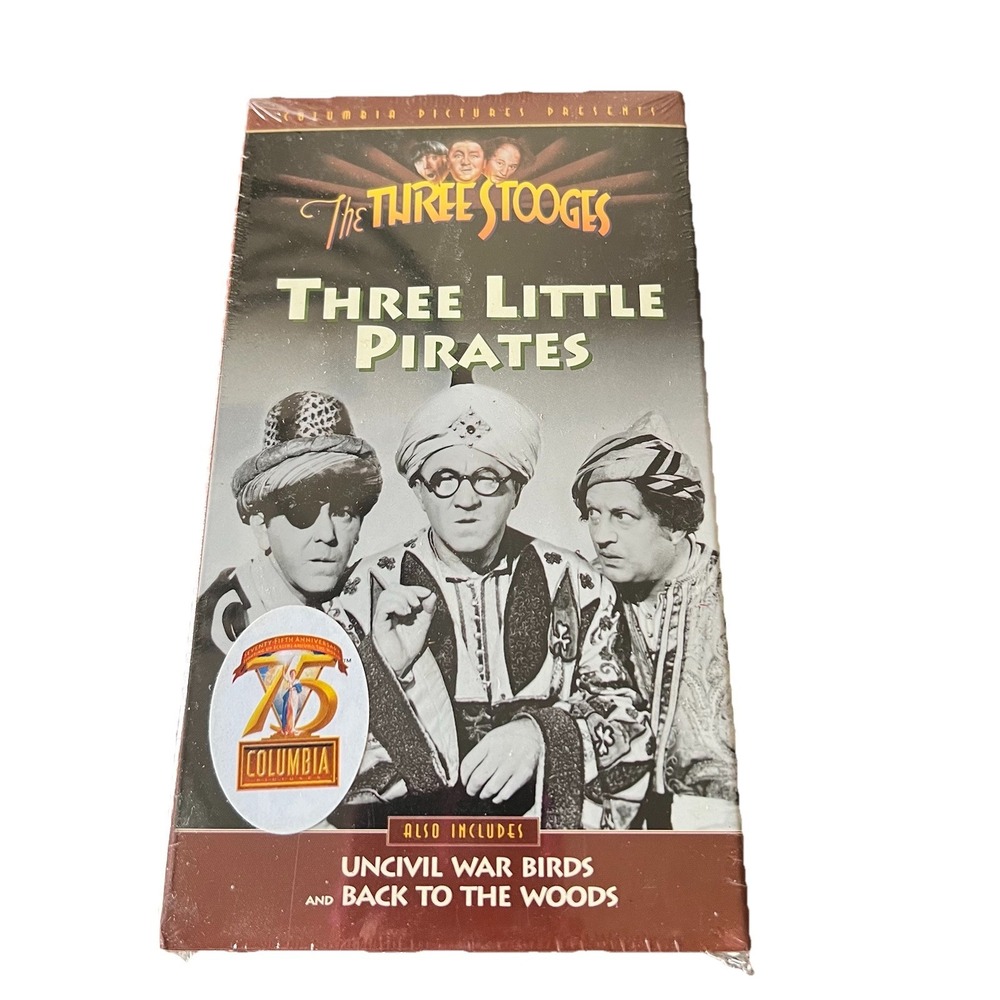 The Three Stooges‎ Three Little Pirates VHS Vintage Classic New Sealed 1993